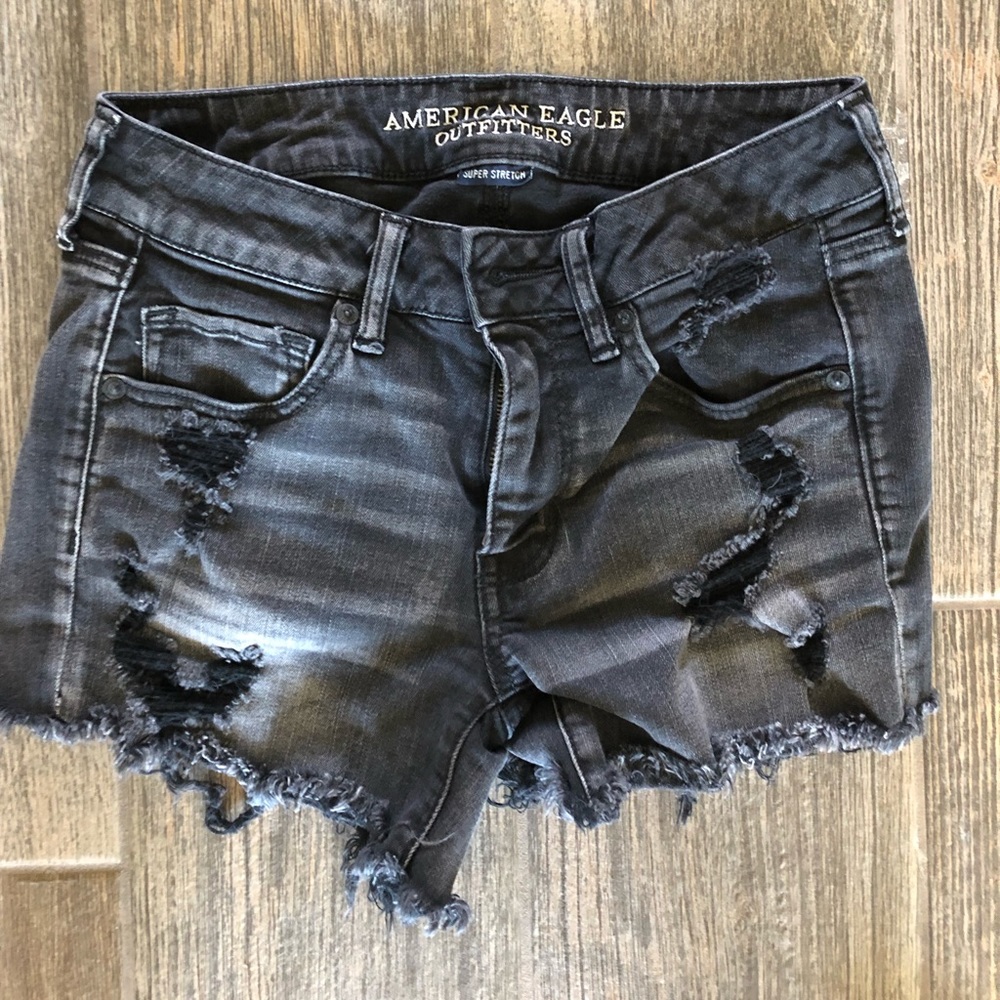 American Eagle Super Stretch Midi Shorts.